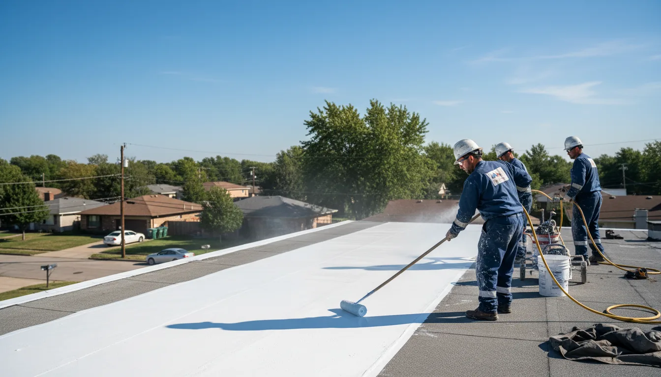 Commercial roof coating in Francisco, IN near me